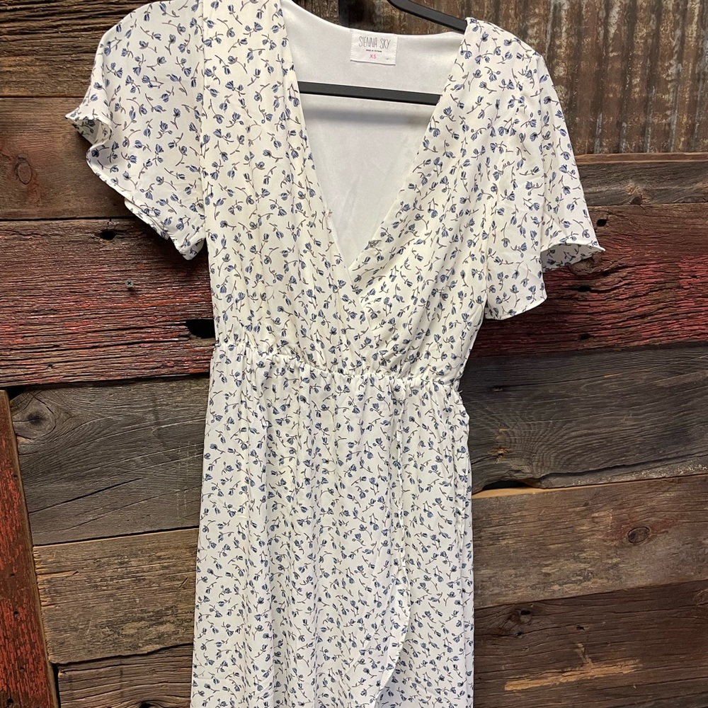 White Siana sky wrap dress from TJ Maxx